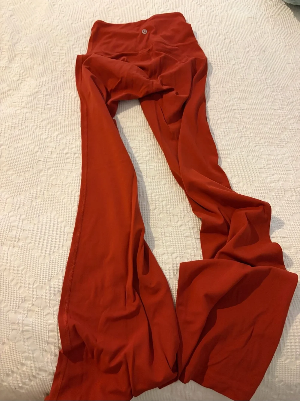 lululemon Scarlet Red Leggings with Logo
